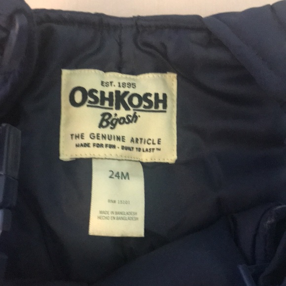 Navy Kids Snow Bib - Picture 5 of 6